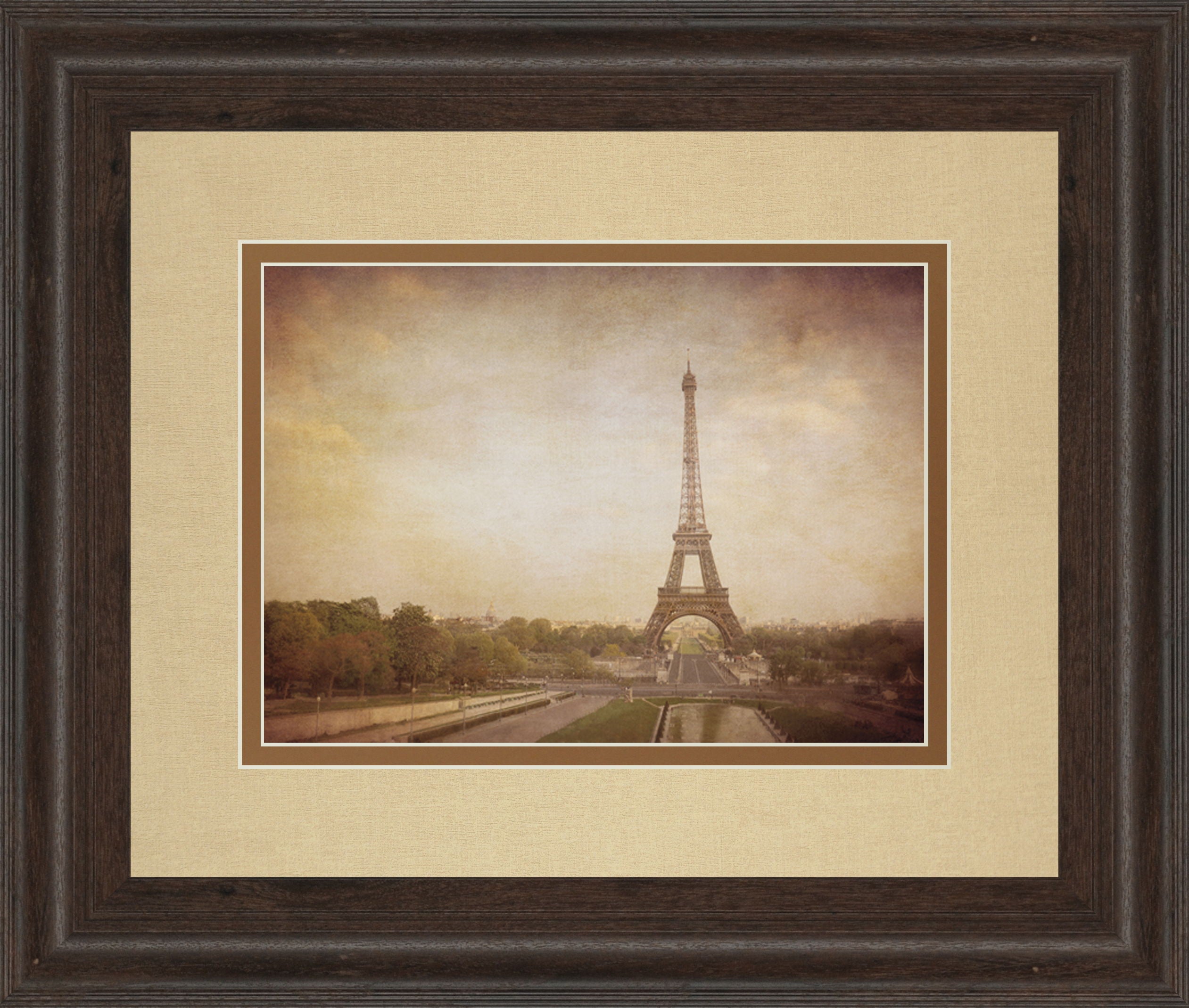 Tour De Eiffel By H. Jacks - Framed Print Wall Art - Dark Gray