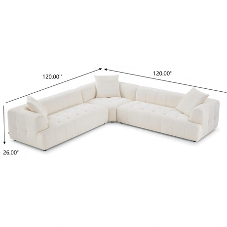 Kaynes - Elegant Upholstery Corner Sofa - view 9