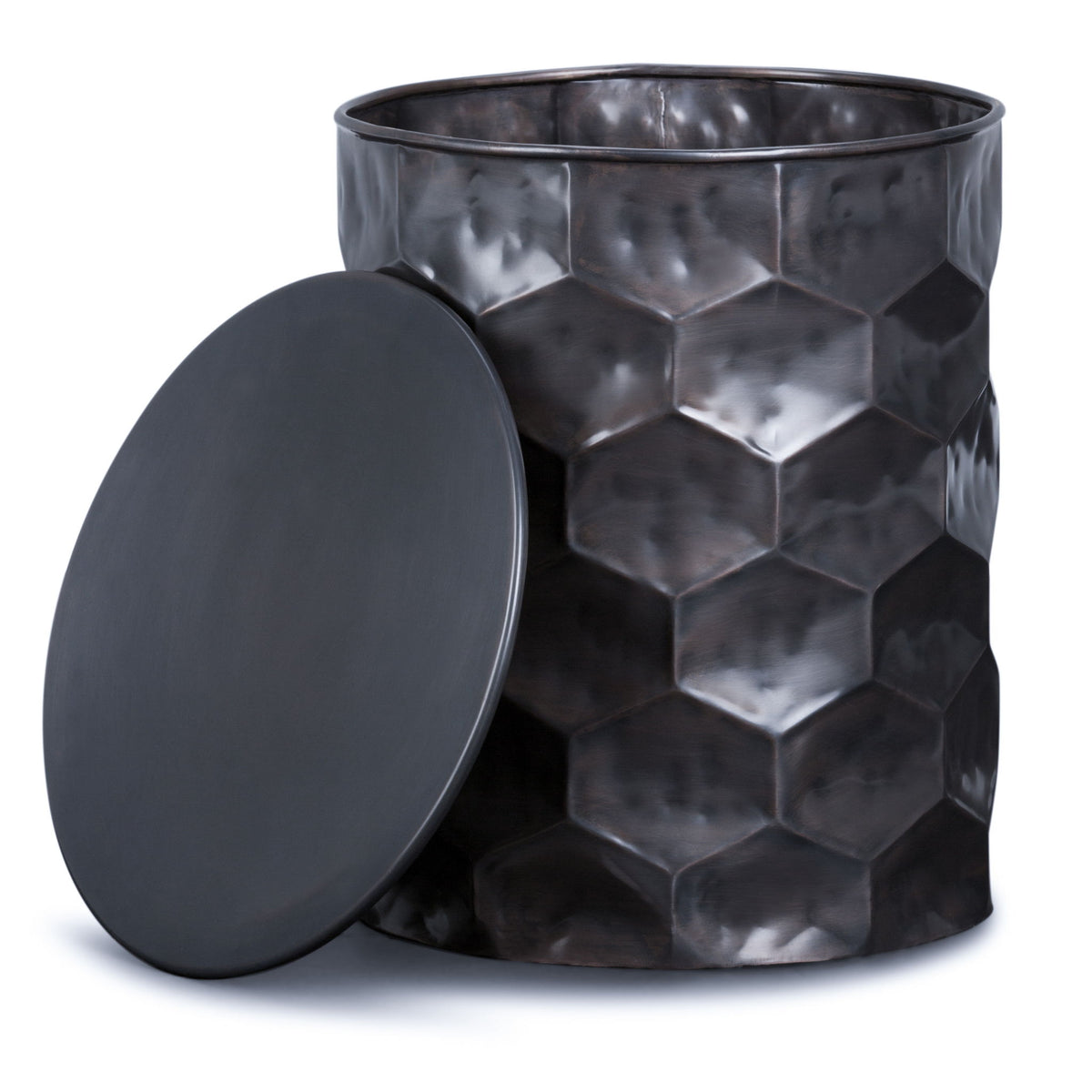 Whitney - Handcrafted Metal Storage Table - view 3