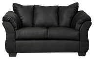 Darcy - Stationary Loveseat Black by Signature Design by Ashley® | Bel Furniture