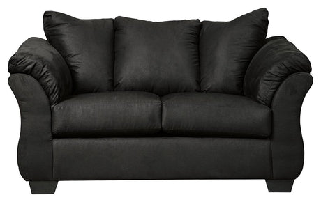 Darcy - Stationary Loveseat Black by Signature Design by Ashley® | Bel Furniture