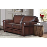 Brookfield - Leather Loveseat by Hydeline Furniture | Bel Furniture