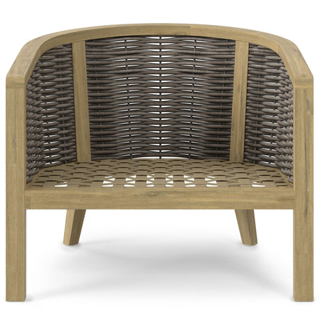 Parkside - Outdoor Conversation Chair (Set of 2) - Natural by Simpli-Home | Bel Furniture