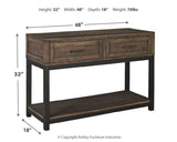 Johurst - Grayish Brown - Sofa Table by Signature Design by Ashley® | Bel Furniture
