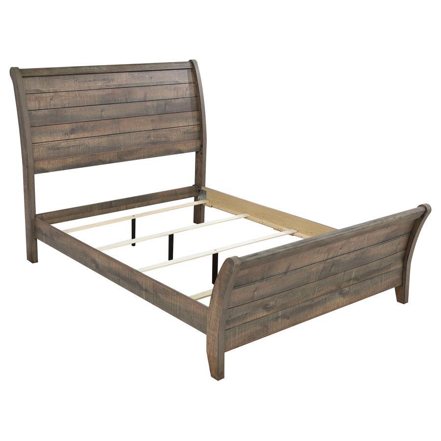 Frederick - Wood Sleigh Bed