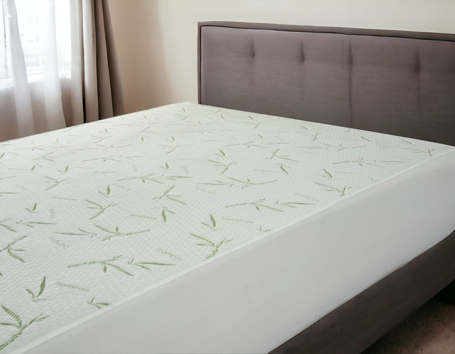 Queen Waterproof Rayon From Bamboo Deep Pocket Mattress Cover - White