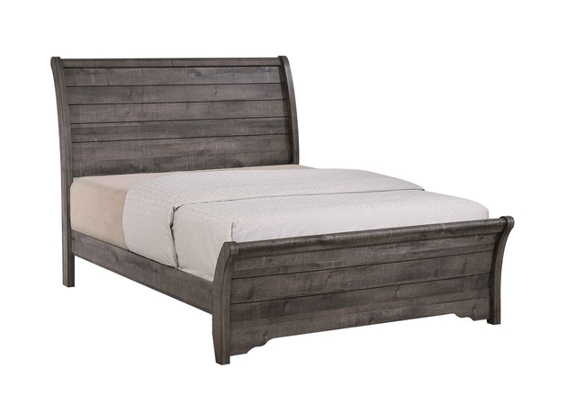 Coralee - Panel Bed Dark Gray California King by Crown Mark | Bel Furniture