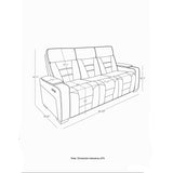 Austin - Reclining Sofa With Storage Arms - Gray