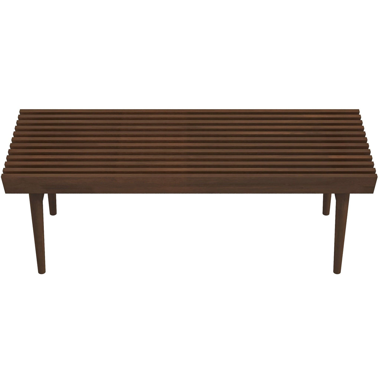 Mia - Mid-Century Modern Bench - Dark Brown by Ashcroft Furniture | Bel Furniture