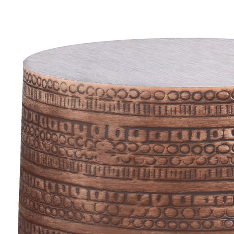 Johnsen - Handcrafted Large Metal Accent Table - view 19