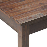 Monroe - Desk - Distressed Charcoal Brown by Simpli-Home | Bel Furniture