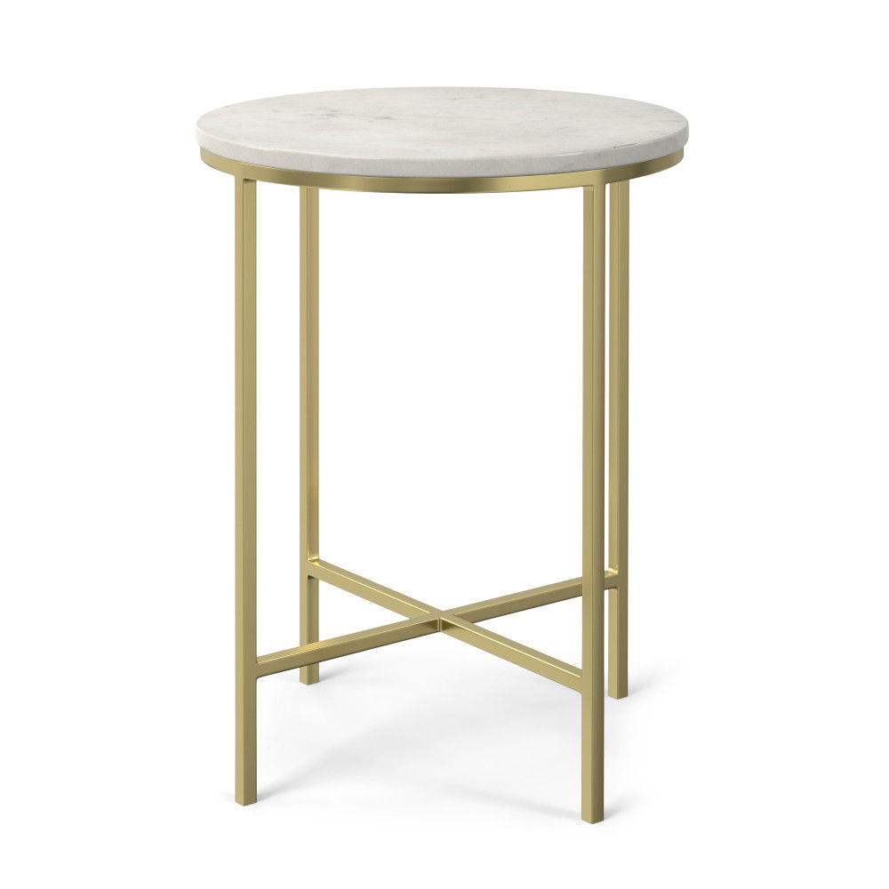 Tara - Side Table - Gold by Simpli-Home | Bel Furniture