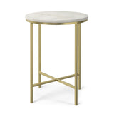Tara - Side Table - Gold by Simpli-Home | Bel Furniture
