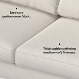 Ava - Mid Century Corner Sectional Sofa Handcrafted by Simpli-Home | Bel Furniture