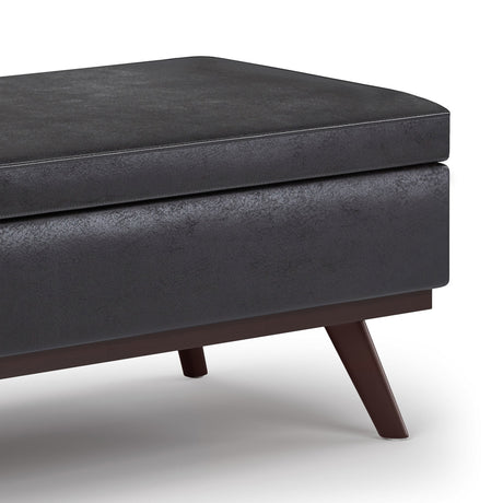 Owen - Lift Top Large Coffee Table Storage Ottoman, Mid Century Style - view 19