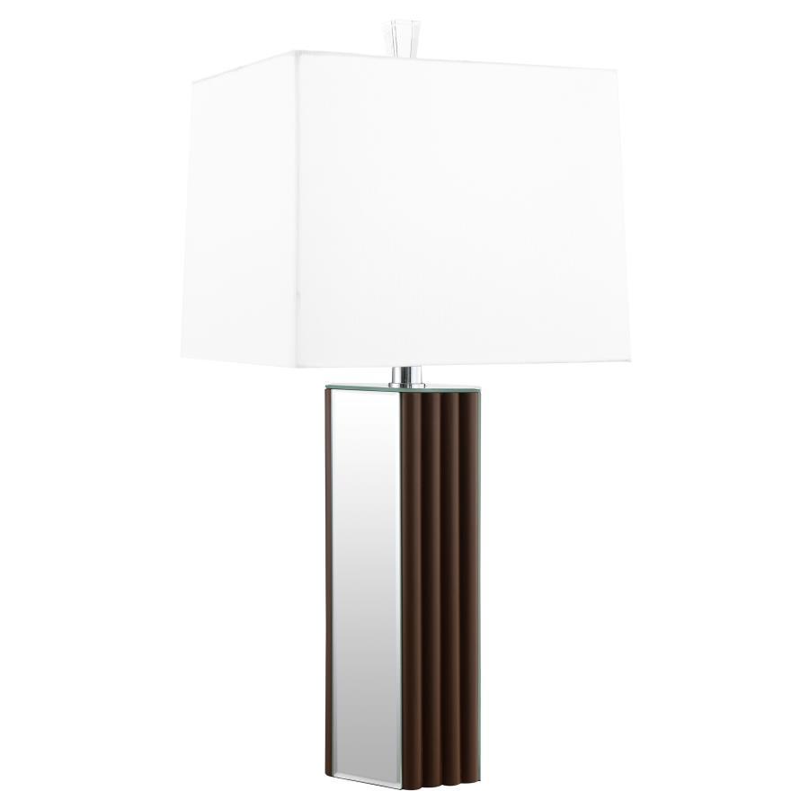 Elena - Square Tapered Mirrored Lamp by Coaster Fine Furniture | Bel Furniture