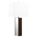 Elena - Square Tapered Mirrored Lamp by Coaster Fine Furniture | Bel Furniture