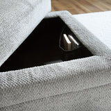 Casselbury - Cement - Ottoman With Storage by Signature Design by Ashley® | Bel Furniture