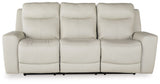 Mindanao - Pwr Rec Sofa With Adj Headrest White by Signature Design by Ashley® | Bel Furniture