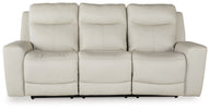Mindanao - Pwr Rec Sofa With Adj Headrest White by Signature Design by Ashley® | Bel Furniture