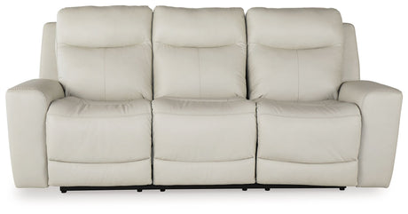 Mindanao - Pwr Rec Sofa With Adj Headrest White by Signature Design by Ashley® | Bel Furniture