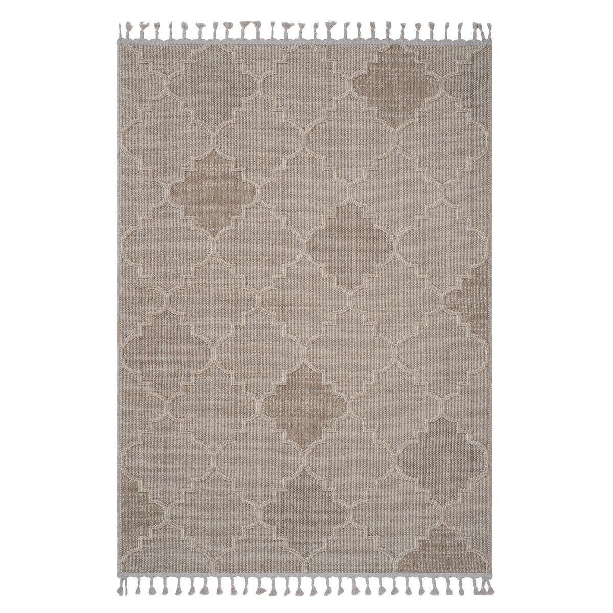 Guros 8' X 10' Trellis Indoor and Outdoor Area Rug Cream
