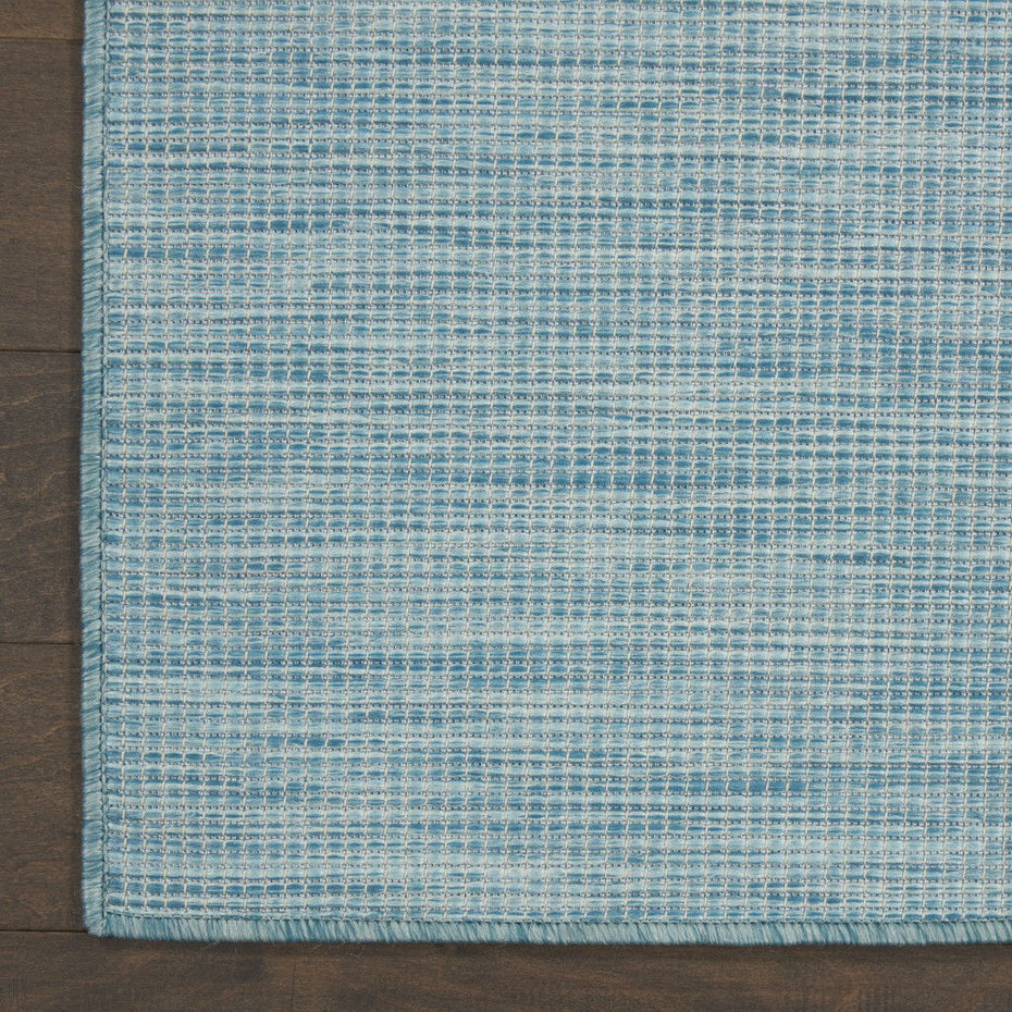 7' X 10' Power Loom Area Rug - Aqua