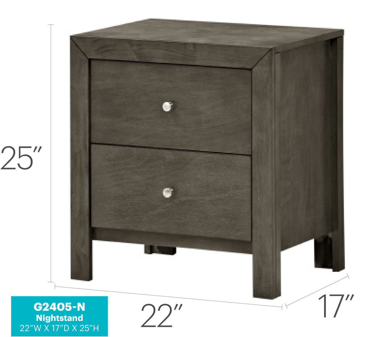 Charming Nightstand With Drawers