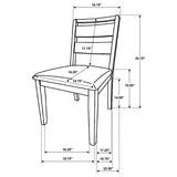 Duncan - Ladder Back Dining Side Chair (Set of 2) - Washed Oak