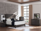 Fraluna - Five Drawer Chest - Charcoal - view 10
