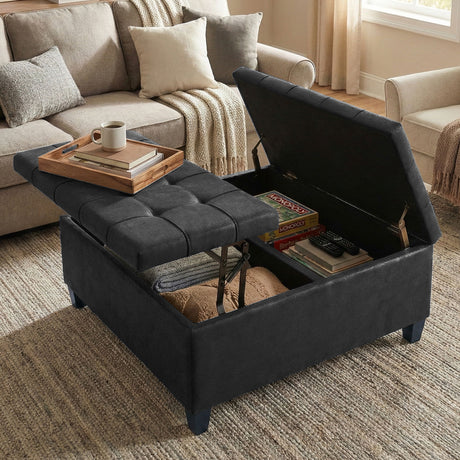 Harrison - Upholstered Coffee Table Storage Ottoman - view 111