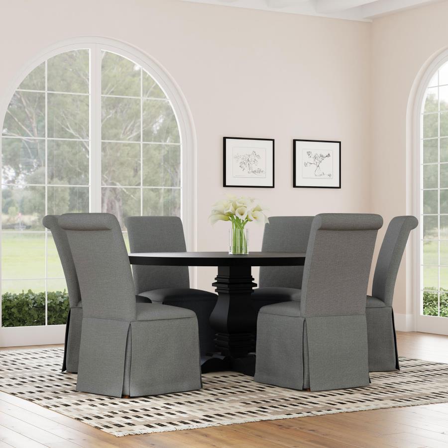 Shawna - Upholstered Skirted Dining Chair (Set of 2)