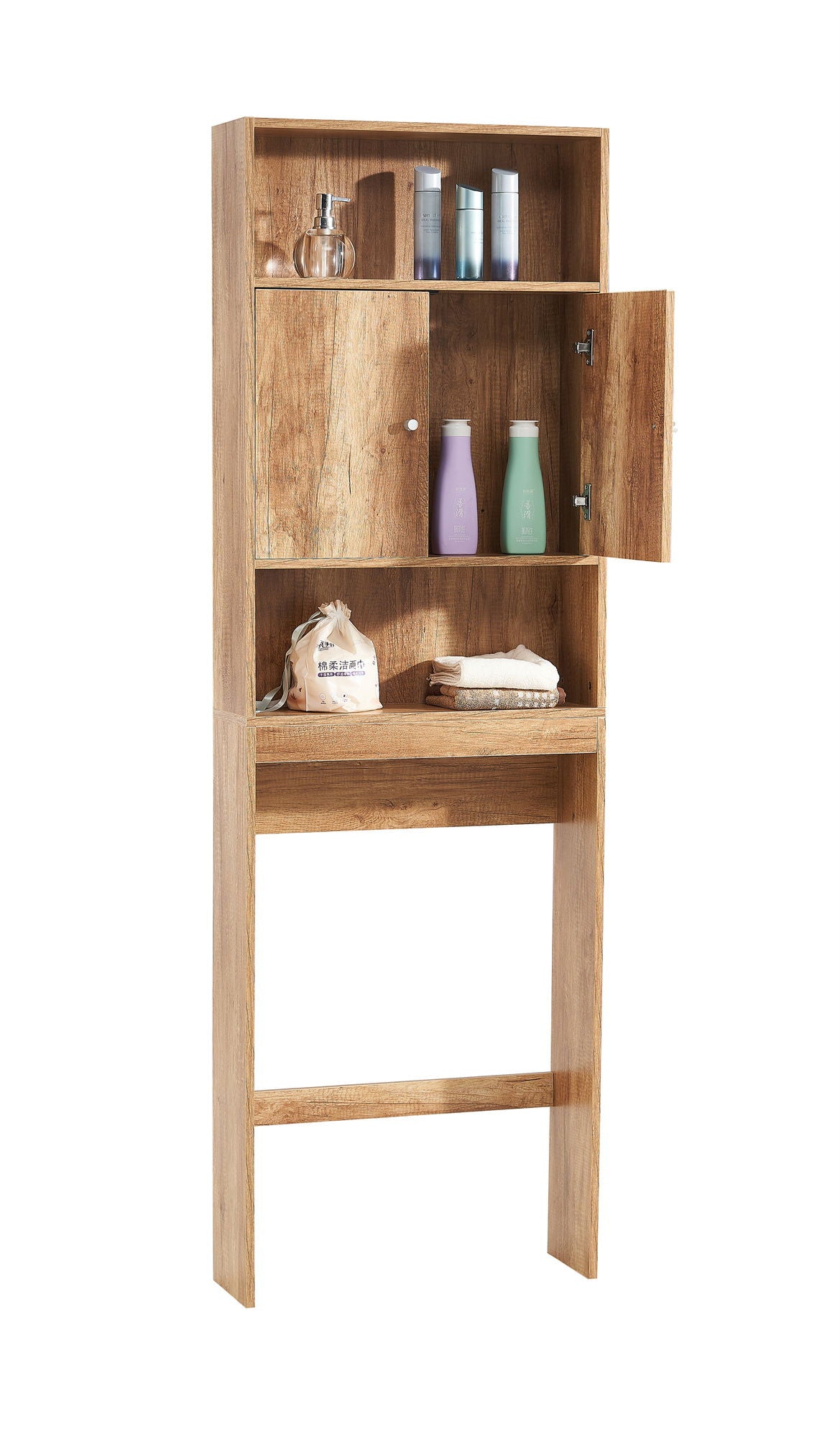 Home Bathroom Shelf Over-The-Toilet, Bathroom Spacesaver, Bathroom, Tollilet Storage Cabine