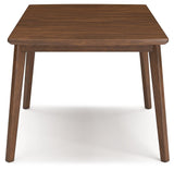 Lyncott - Brown - Rectangular Dining Room Butterfly Extension Table by Signature Design by Ashley® | Bel Furniture