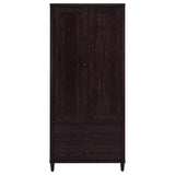 Wadeline - 2 Door Tall Accent Storage Cabinet - Rustic Tobacco by CoasterEveryday | Bel Furniture