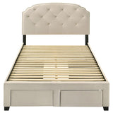 Marianna - 4-Drawer Upholstered Storage Bed