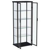 Aero - 5-Shelf Display Curio Cabinet With Led Lighting by Coaster Fine Furniture | Bel Furniture