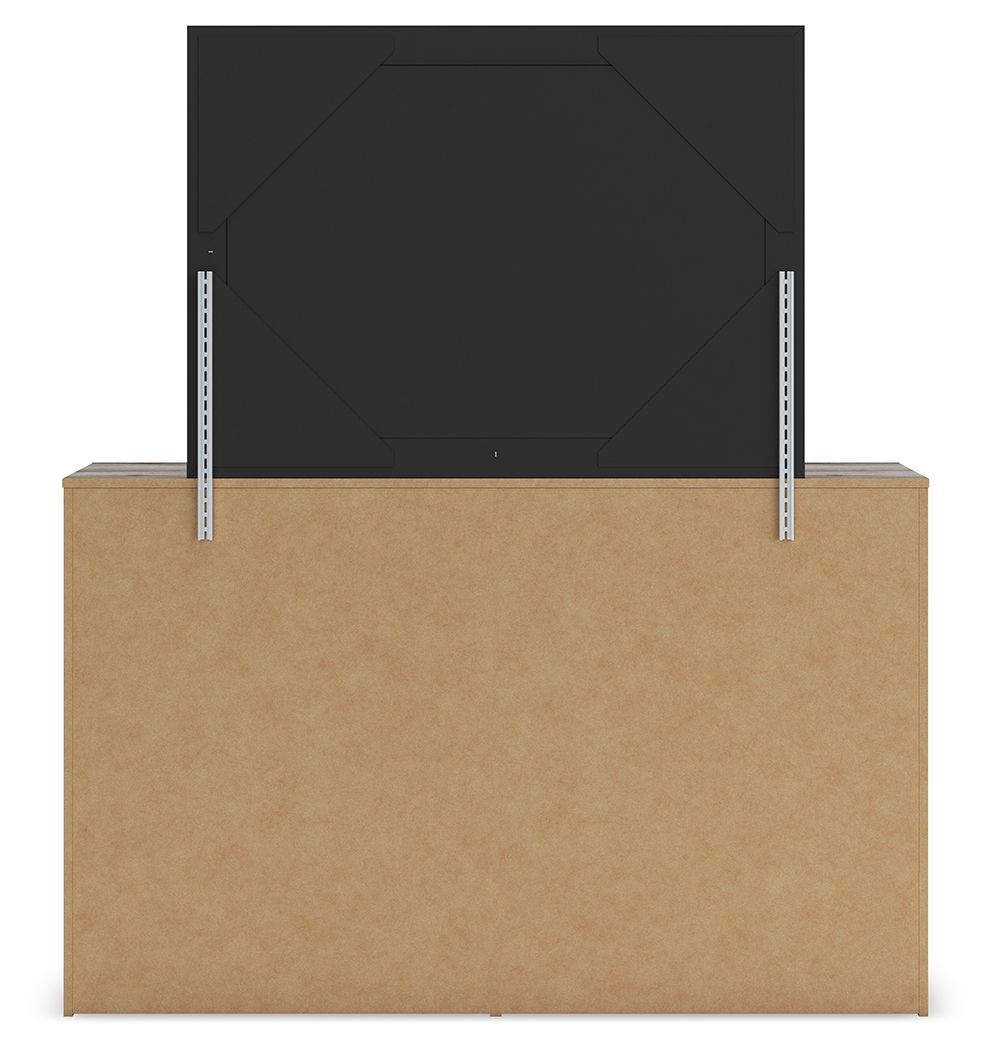 Graystorm - Brown Gray - Dresser And Mirror by Signature Design by Ashley® | Bel Furniture