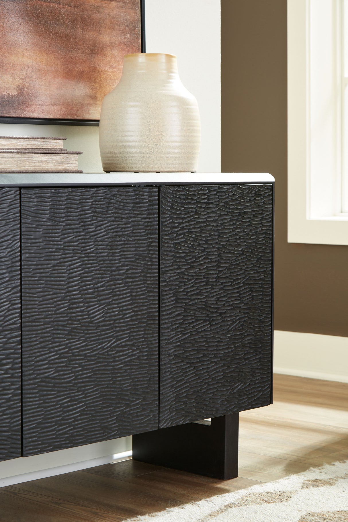 Farrelmore - Black - Accent Cabinet by Signature Design by Ashley® | Bel Furniture
