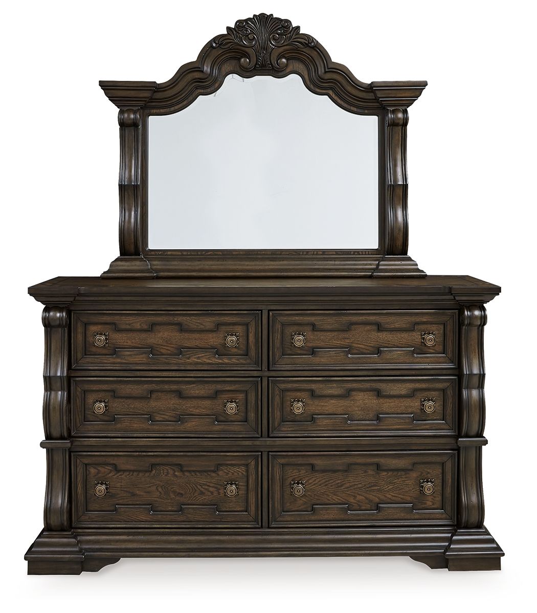 Maylee - Dark Brown - Dresser And Mirror by Signature Design by Ashley® | Bel Furniture