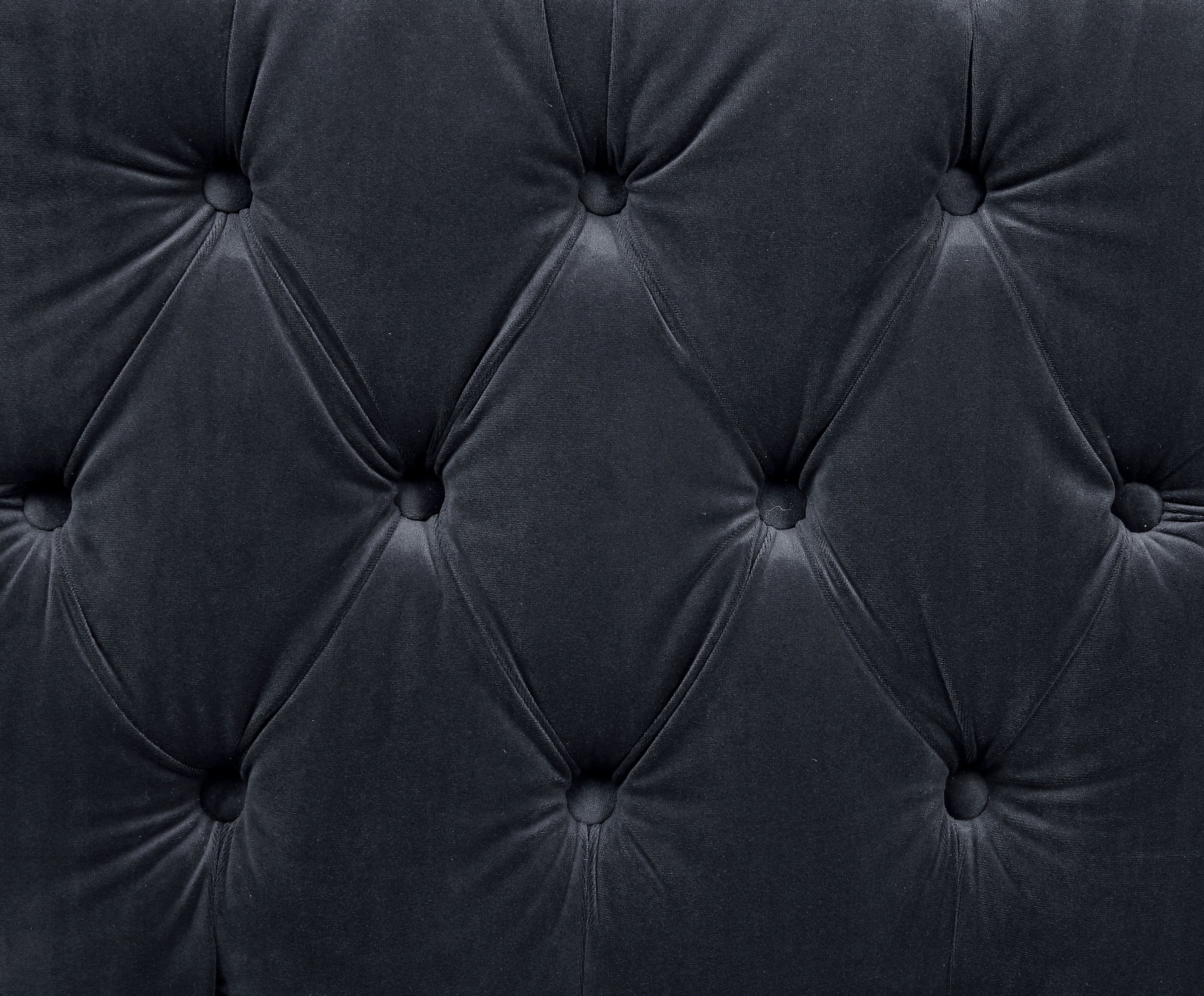 Ansario - Velvet Loveseat - Charcoal