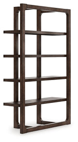 Breckington - Dark Brown - Bookcase by Signature Design by Ashley® | Bel Furniture