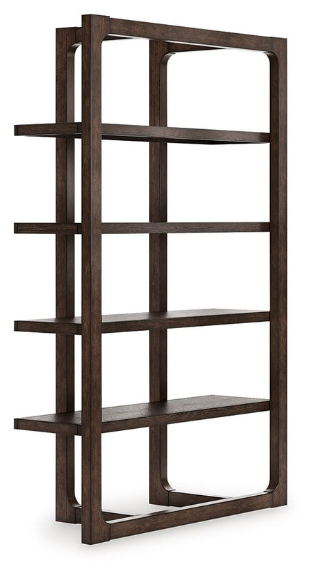 Breckington - Dark Brown - Bookcase by Signature Design by Ashley® | Bel Furniture