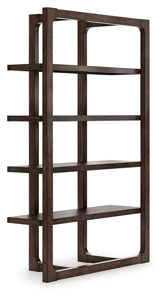 Breckington - Dark Brown - Bookcase by Signature Design by Ashley® | Bel Furniture
