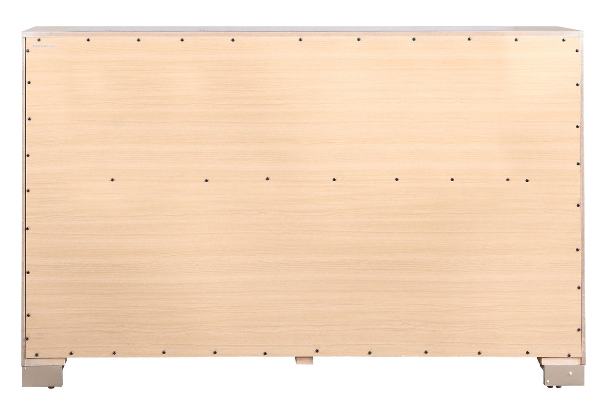 Alana - Dresser - Silver Champagne by Glory Furniture | Bel Furniture