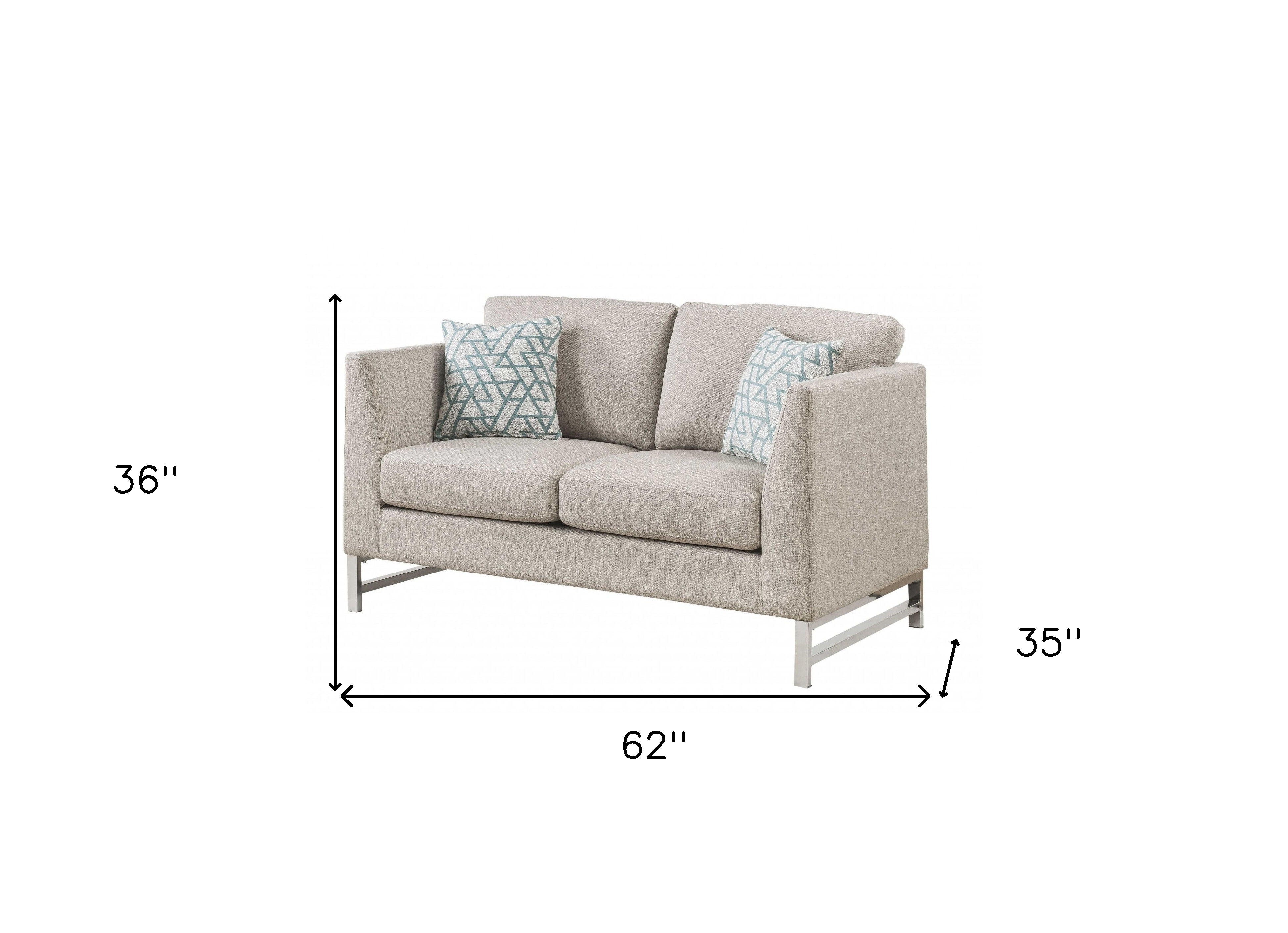 Loveseat - Silver