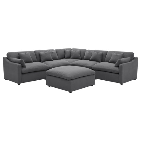 Hobson - Upholstered Modular Sectional Sofa Gray by Coaster Fine Furniture | Bel Furniture