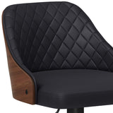 Edwin - Adjustable Swivel Bar Stool - Black by Simpli-Home | Bel Furniture