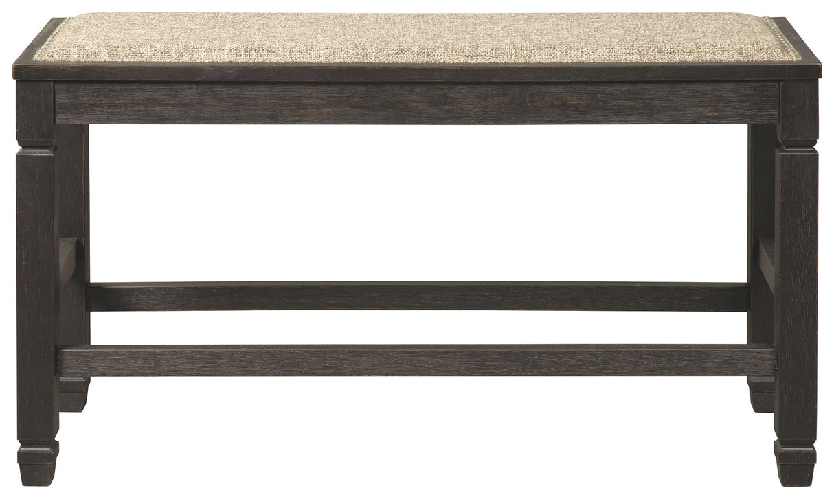 Tyler Creek - Antique Black - DBL Counter UPH Bench by Signature Design by Ashley® | Bel Furniture