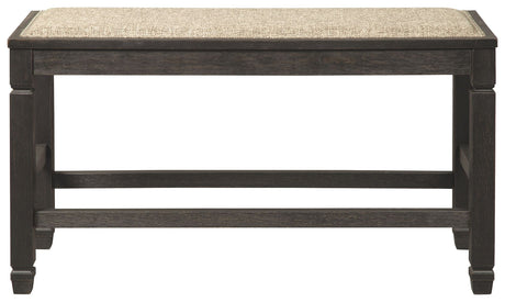 Tyler Creek - Antique Black - DBL Counter UPH Bench by Signature Design by Ashley® | Bel Furniture